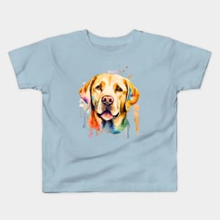 Adorable Watercolor Labrador Retriever Kids T-Shirt